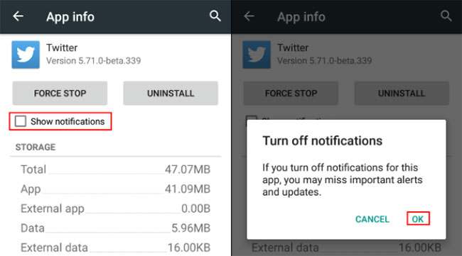 Cách tắt thông báo từ Android 4.1 Jelly Bean đến 4.4 KitKat
