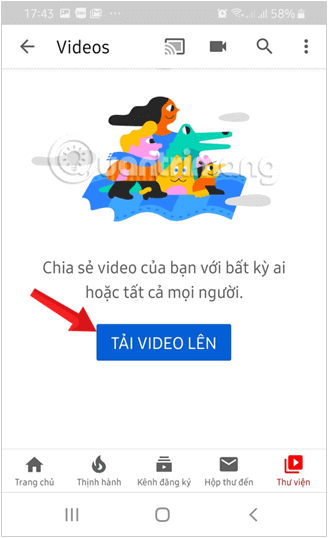 Tải Video lên YouTube từ điện thoại Android