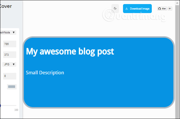 Hình dạng đầu tiên của ảnh cover