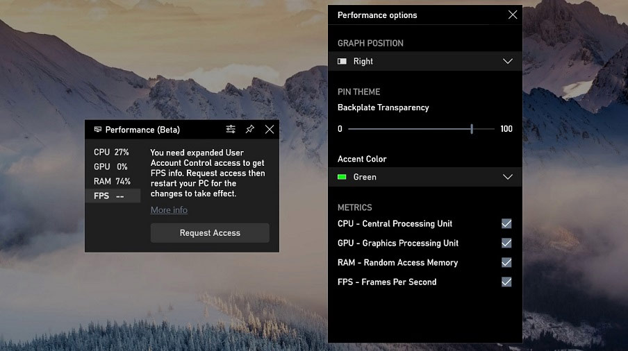 Windows 10 Game Bar đã được cập nhật phiên bản mới bổ sung thêm bộ đếm FPS