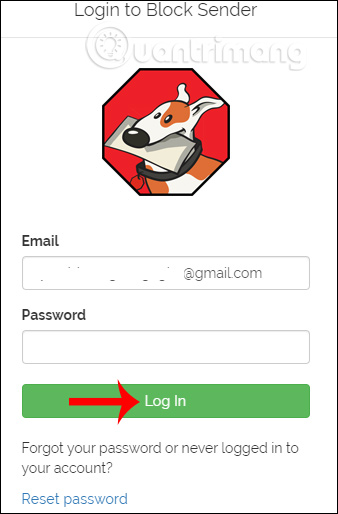 Đăng nhập lại tài khoản