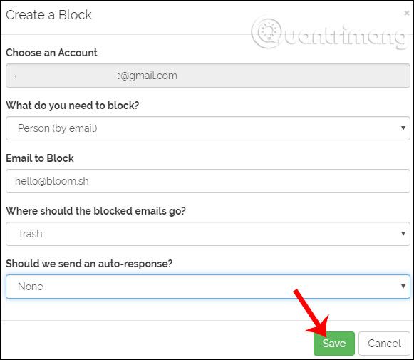 Cho phép truy cập Gmail