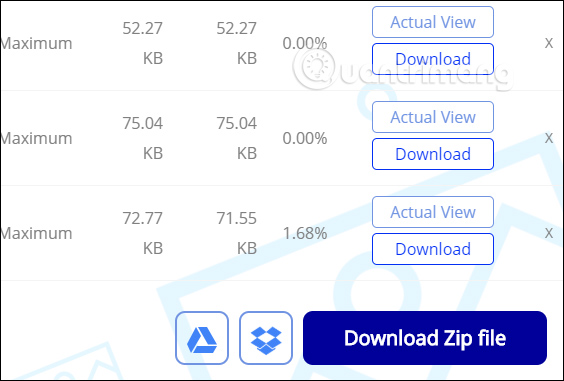Tải file đã nén