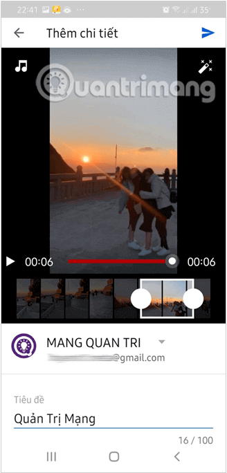 Kéo thả độ dài video theo ý muốn