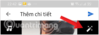 Biểu tượng cây đũa thần để thêm bộ lọc hiệu ứng cho video YouTube