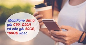 Mobifone ngừng cung cấp các gói data khủng C90, C90N...