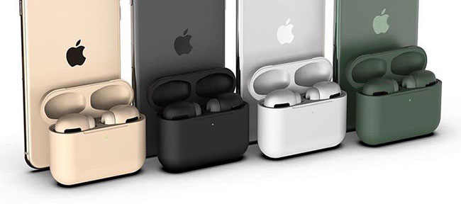 AirPods Pro sắp ra mắt sẽ có màu phù hợp với iPhone 11 Pro