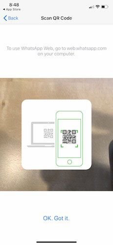 Chọn WhatsApp Web/Desktop trong menu xuất hiện