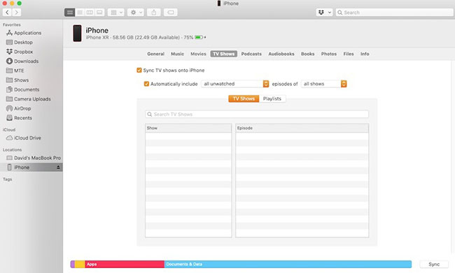 Chọn hộp “Automatically include”