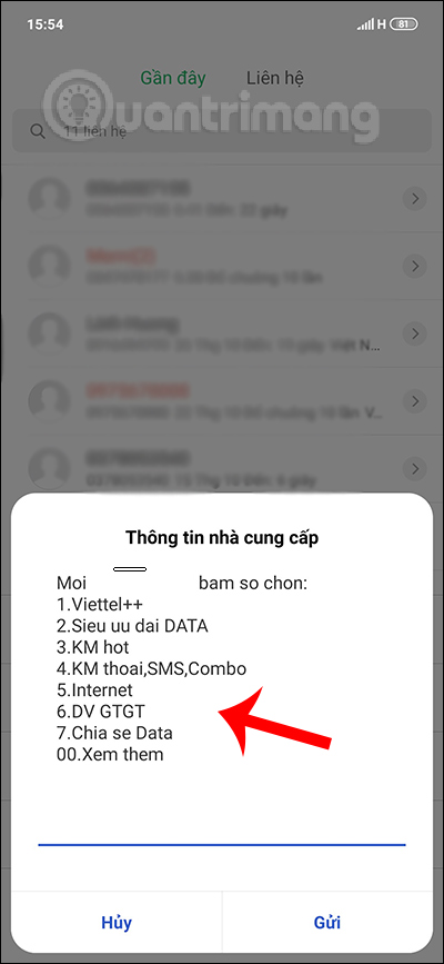 Các nhánh số tra cứu