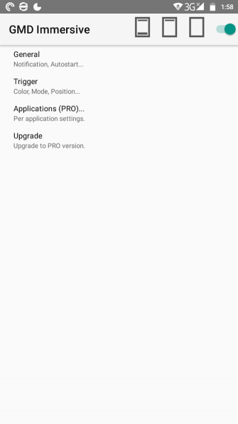 Chế độ Immersive trong Android cho phép loại bỏ các thanh trên cùng và dưới cùng trong giao diện người dùng Android