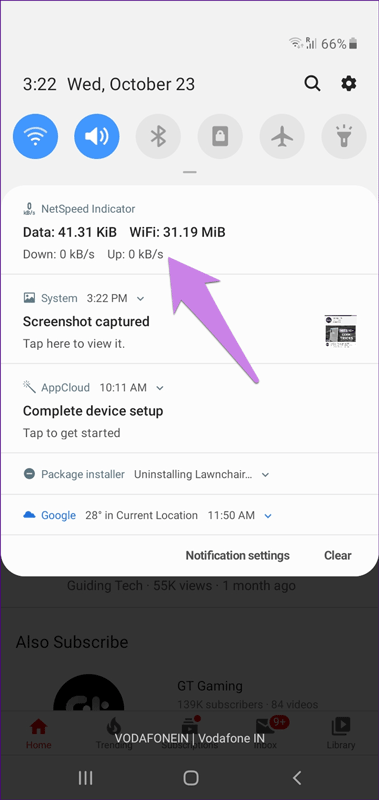 Hiển thị dữ liệu cho cả Wifi và di động