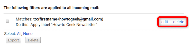 Chỉnh sửa bộ lọc