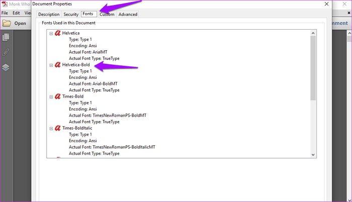 Cách xác định font chữ trong file PDF - Ảnh minh hoạ 2