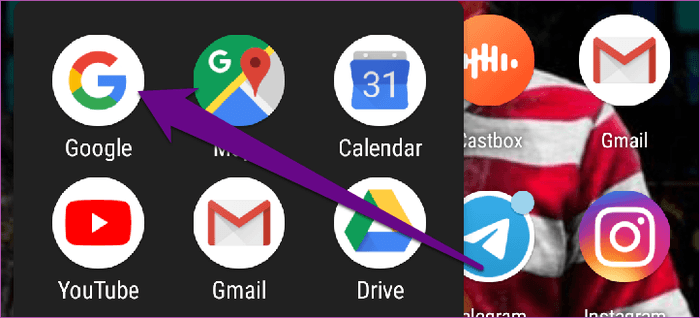 Khởi chạy ứng dụng Google