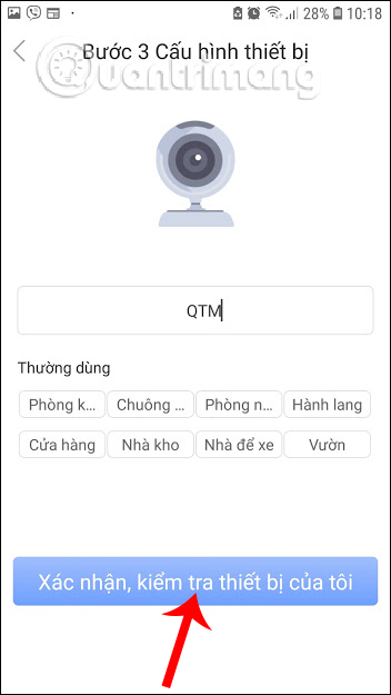 Xác nhận thiết bị