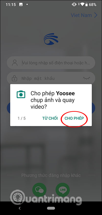 Truy cập thiết bị
