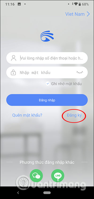 Đăng ký tài khoản