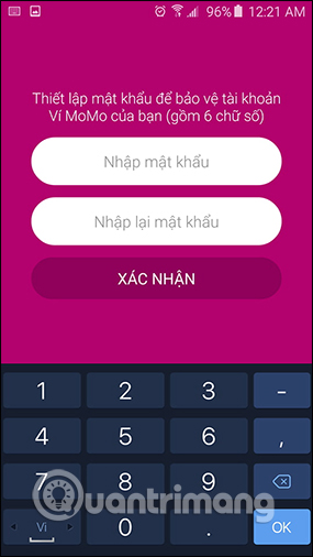 Nhập mật khẩu