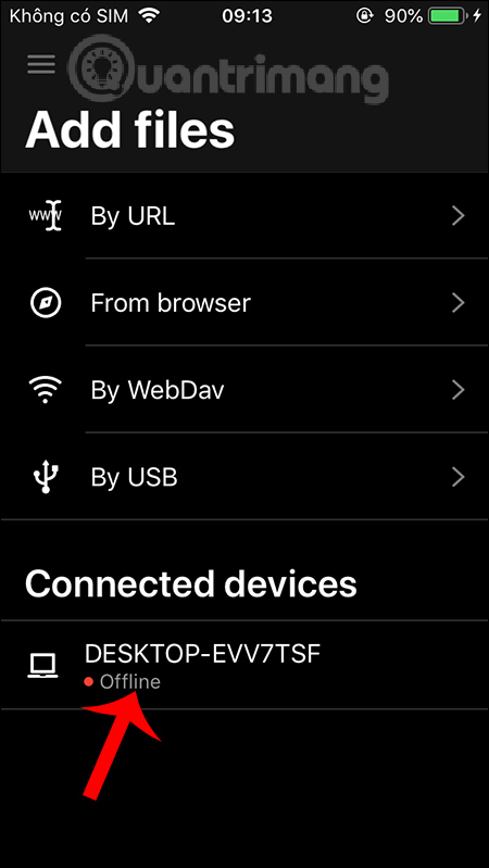 Báo lỗi Offline