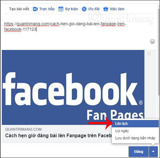 Cách hẹn giờ đăng bài lên Fanpage Facebook - Ảnh minh hoạ 12