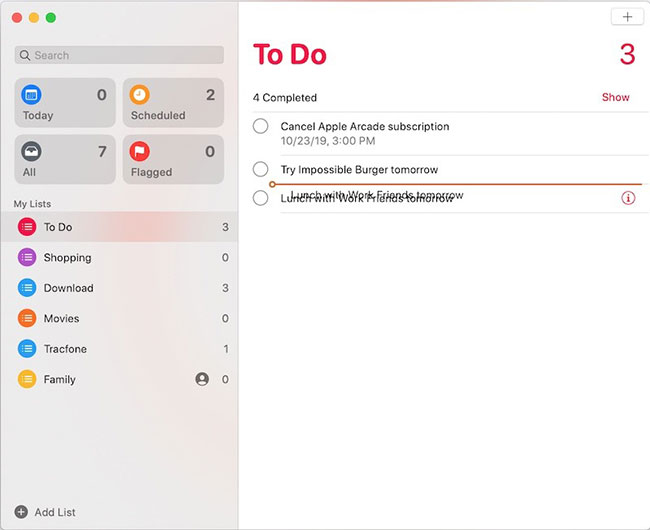 Khi một dòng màu xuất hiện, hãy nhả chuột hoặc trackpad.