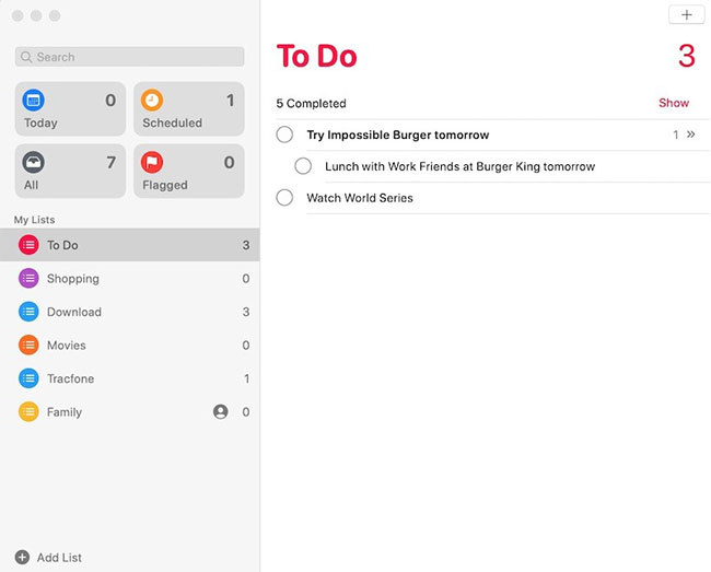 Ngay lập tức khi nhấp vào “IndentReminder”