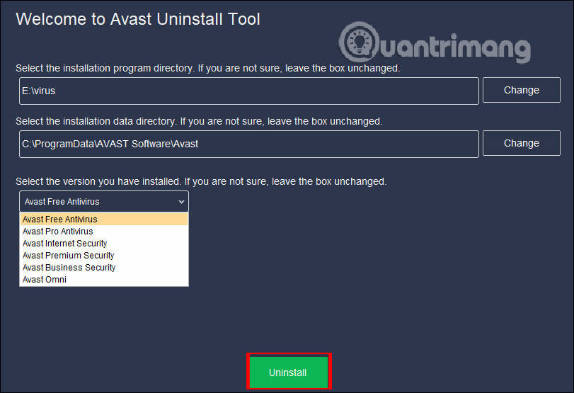 Cách gỡ Avast Free Antivirus trên máy tính - Ảnh minh hoạ 5