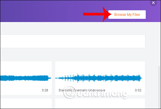 Chọn nhạc có sẵn 