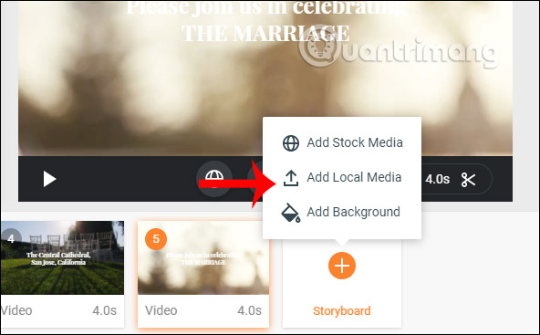 Chọn đăng nội dung
