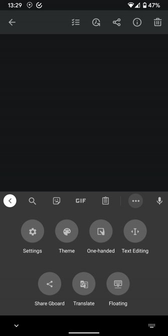 Nhấn biểu tượng bánh răng để mở Settings