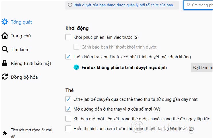 Cách đổi Firefox sang tiếng Việt