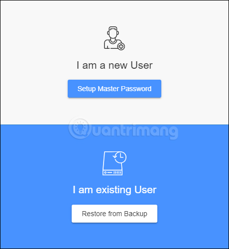 Giao diện lần đầu dùng