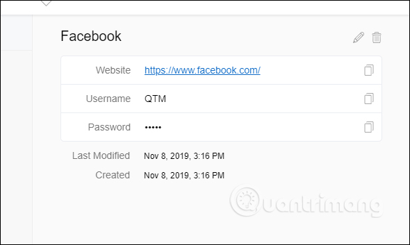 Tùy chỉnh lại thông tin