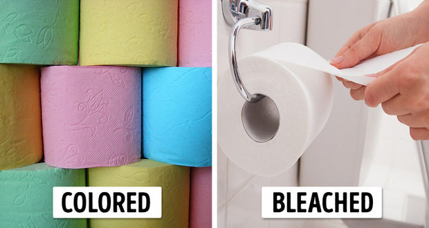 Giấy vệ sinh luôn là màu trắng