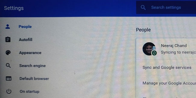 Đi đến Appearance