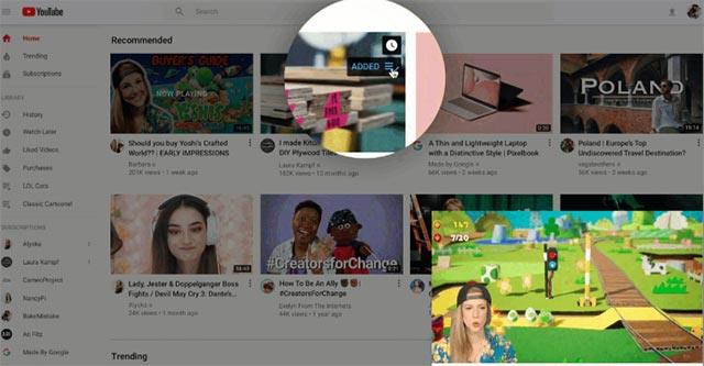 Tùy chỉnh hàng đợi video xem sau