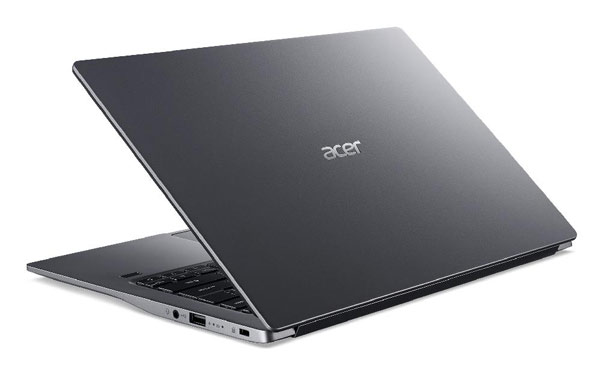 Acer Swift 3 S được thiết kế gọn nhẹ với vỏ nhôm nguyên khối