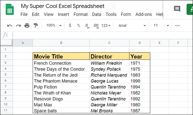 Cách thêm hoặc xóa hàng và cột trong Google Sheets