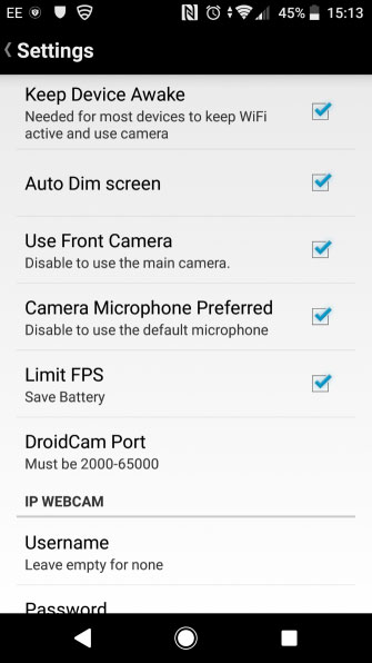 Sử dụng DroidCam Wireless Webcam