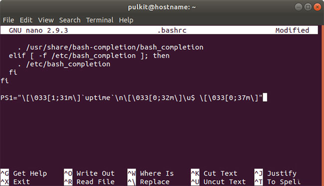 Cách tùy chỉnh Terminal trong Ubuntu