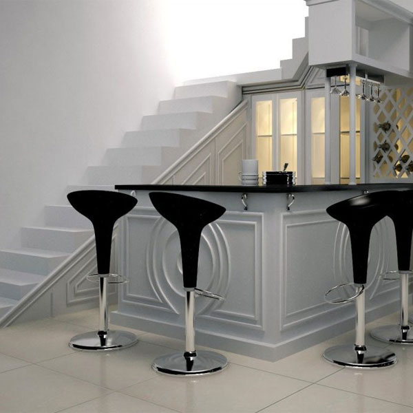 Gầm cầu thang đẹp với quầy bar, tủ rượu nhỏ xinh 3