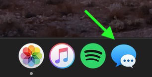 Khởi chạy ứng dụng Messages trên máy Mac