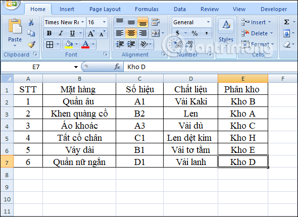 Cách kết hợp hàm Index và Match trong Excel, có ví dụ cụ thể