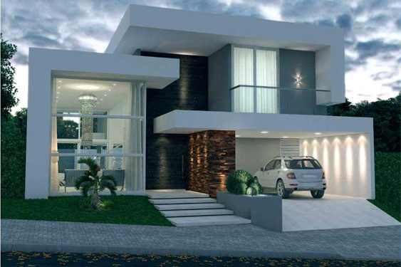Mẫu mặt tiền biệt thự 2 tầng đẹp 19