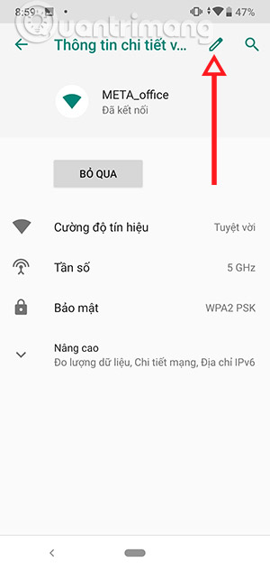 đổi dns android