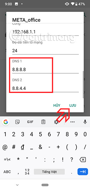 đổi DNS xiaomi