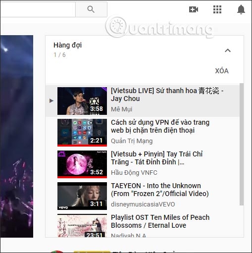 Xem video màn hình rộng