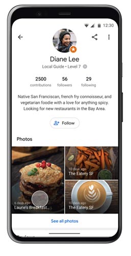 Tính năng Local Guides