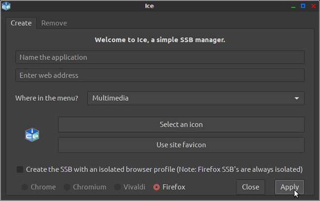 Bạn có thể chọn công cụ trình duyệt